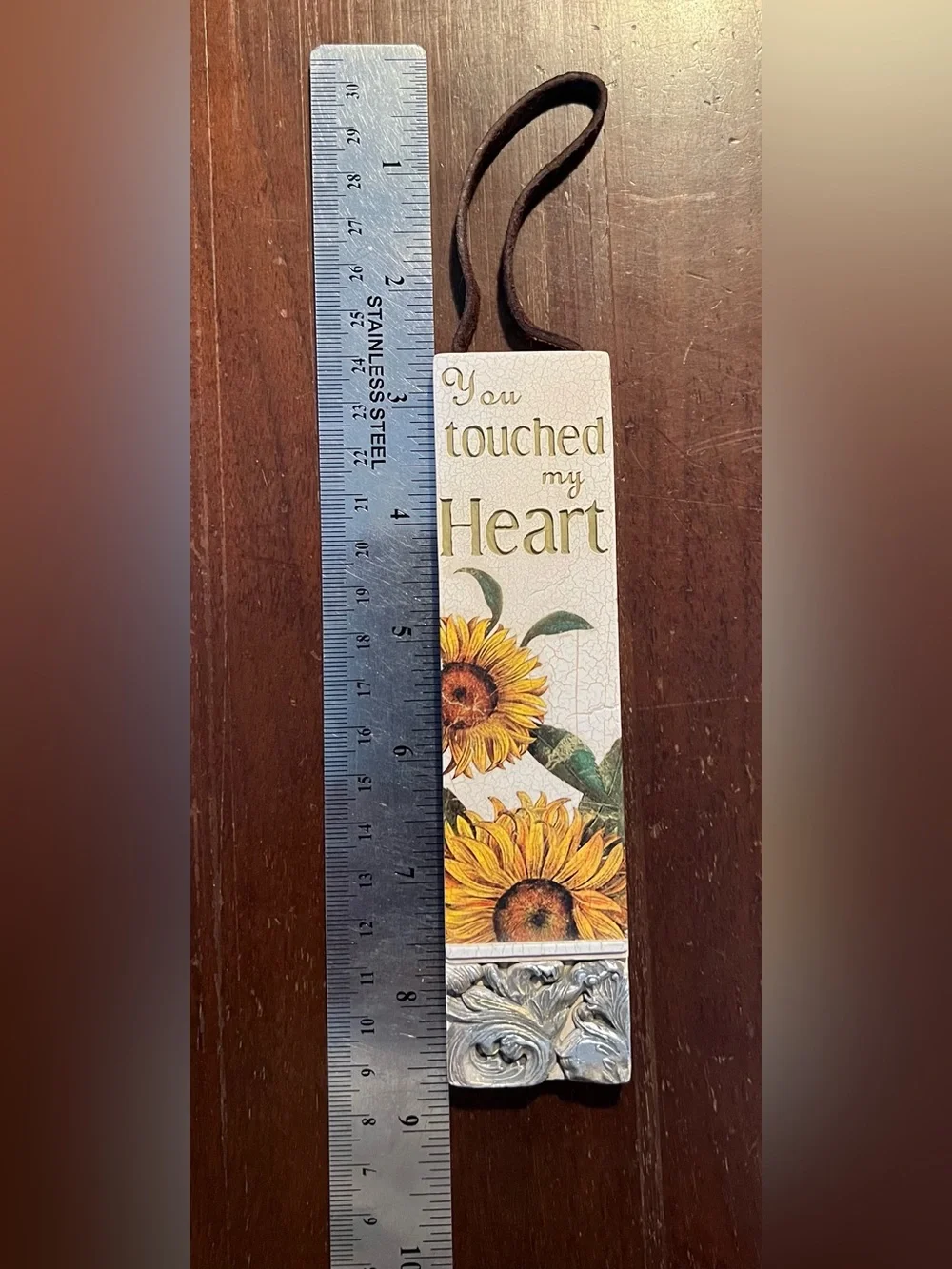 Sunflower Sentiment Wall Plaque - Cream & Yellow